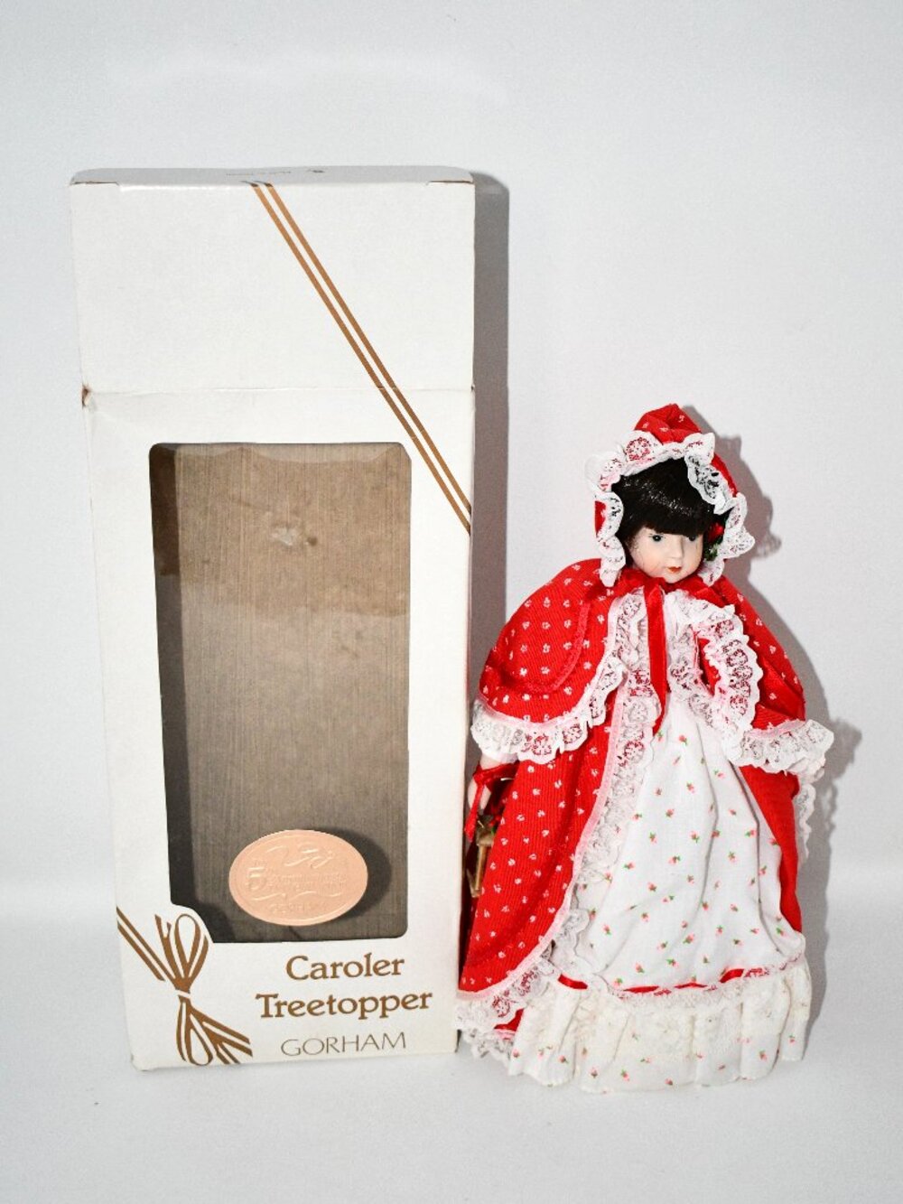 Vintage 1986 Gorham Caroler Treetopper G5200 50th Anniversary Christmas NIB